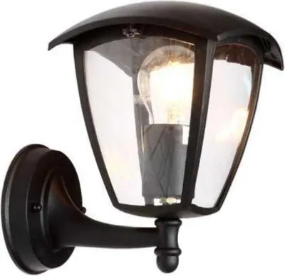 Produktbild von Outdoor-Wandlaterne Schwarz für E27 Glühbirne