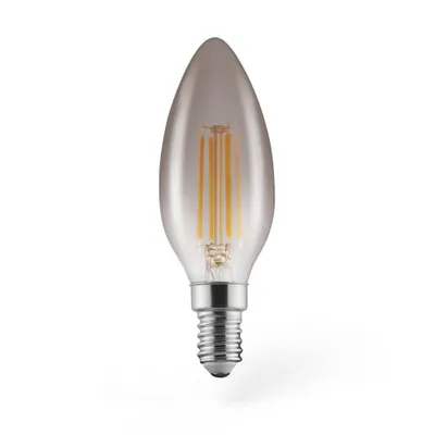 Produktbild von LED-Filament, E14, 280lm 4W, Vintage-Lampe Kerze, dimmbar, Warmweiß (00112911)