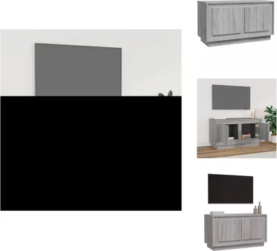 Image de vidaXL Armoire TV Gris Sonoma 80x35x45 cm Bois composite - Meuble TV