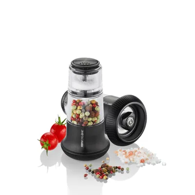 Image de Gefu Moulin à poivre avec salière X-Plosion, moulin à poivre, salière, broyeur céramique, acier inoxydable / plastique / aluminium, noir, 34624