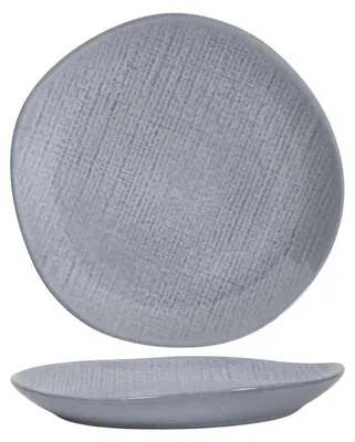 Imagen del producto de Dinerbord de tela tejida, color gris, diámetro 27 cm