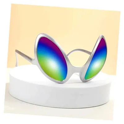 Produktbild von Alien Brille für Kostüme und Partys, 2 Stück (grüner Rahmen)