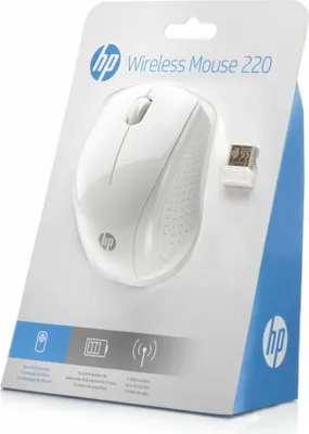 Image de HP Maus 220 Maus 3 Tasten kabellos schneeweiss