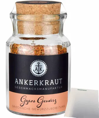 Produktbild von Ankerkraut Gyros Gewürz (80g Glas) + usy Block