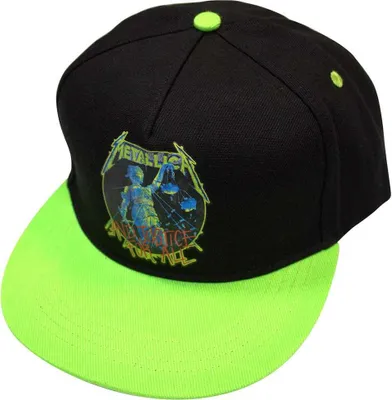 Obrázok produktu pre Metallica - "And Justice For All" Snapback Cap RO12564 (One Size) (Black/Green)