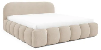 Produktbild von Polsterbett 200x200 mit Bettkasten, Marco Doppelbett Beige Bouclé
