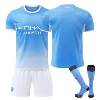 Immagine prodotto di No name no number Maglia da calcio del Manchester City per le partite in casa della stagione 26-27, per bambini e adulti. TAGLIA:16