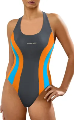 Zdjęcie produktu dla Damski jednoczęściowy kostium kąpielowy Sesto Senso - szybkoschnący, elastyczny | Idealny do pływania i aqua fitnessu | Modne kolory | Rozmiary S-XL