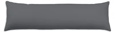 Produktbild von Seitenschläferkissen Kissenbezug Kissenhülle 40x145 cm Uni anthrazit Microfaser
