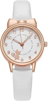 Produktbild von Damenuhr Damenmode Quarzuhr Polyurethan Lederarmband Einfache lässige Armbanduhr für Damen Mädchen Stilvolles, minimalistisches Design Präzises Quarzwerk