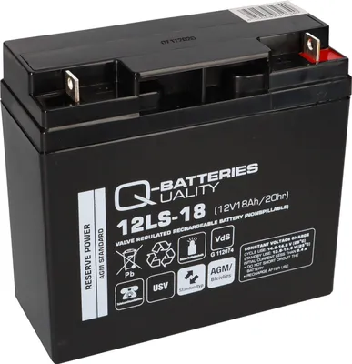 Immagine prodotto di Q-Batteries 12LS-18 12V 18Ah batteria al piombo AGM VRLA con VdS