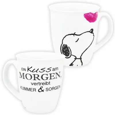 Produktbild von Peanuts - Tasse Snoopy: Ein Kuss am Morgen