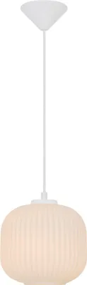Produktbild von Näve Leuchten Pendelleuchte "GENEVA" Ø: 20cm weiß Pendelleuchte "GENEVA" Ø: 20cm weiß Pendelleuchte - Pendelleuchte "GENEVA" Ø: 20cm weiß, Hängelampe im Scandi Style, ausMetall, Glas und Kunststoff in weiß, 128 cm hoch, Maße 20 x 20 cm, E27-Fassung