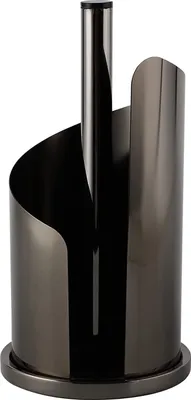 Produktbild von ECHTWERK Küchenrollenhalter, Rollenhalter für Küchentücher, Papierrollenhalter aus Edelstahl, Stehend, Black-Edition, 15,5 x 33 cm, EW-KR-1759S