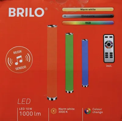 Produktbild von Brilo LED 13W Längsleuchte Farbwechsel-Fernbedienung