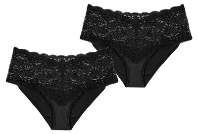 Produktbild von Triumph Damen Maxislip 2-Pack Amourette 300 - BLACK - Größe 44