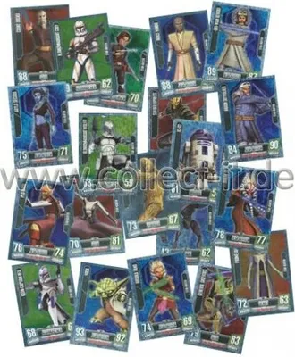 Produktbild von FA2 - Spar 7 - ALLE 20 Star Karten - Deutsch - Star Wars Force Attax - SERIE 2 (2011)