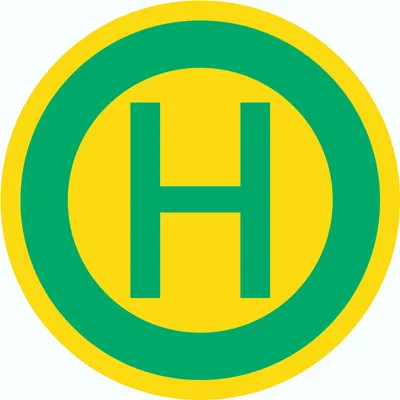 Produktbild von Aufkleber Kreis Haltestelle Symbol Ø300mm