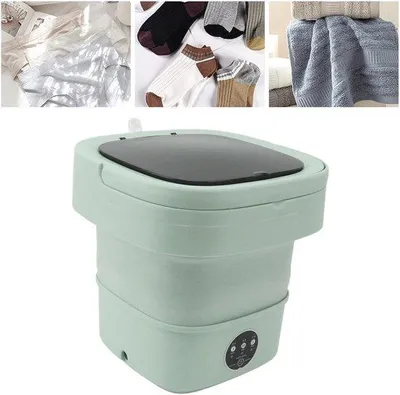 Productafbeelding van Famanu Mini wasmachine met dehydrator - Draagbare emmer van 6 liter