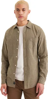 Immagine prodotto di Dockers Original Slim Camicia a maniche lunghe Marrone L Uomo Marrone L