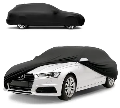 Obrázek produktu pro Potah na auto WALSER, vnitřní použití, elastický, zimní potah na auto, prachotěsný kryt pro auto, autoplachta, ochranná plachta pro auto, kryt na auto, univerzální velikost pro kombi, černá barva