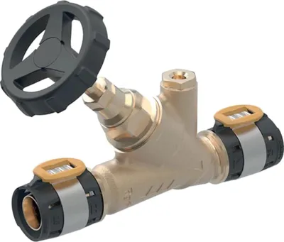 Produktbild von Geberit GE FlowFit, Schrägsitz Absperrventil, RG+, d50mm, 1 Stk.