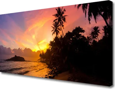 Produktbild von Tulup Leinwand-Bilder 100x50 Wandbild Canvas Kunstdruck Meer Sonne Landschaft