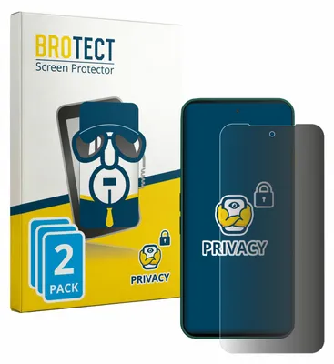 Produktbild von 2x BROTECT Sichtschutzfolie für Fairphone 6 Anti-Spy Privacy Sichtschutz Blickschutz Folie Blaulicht-Schutz