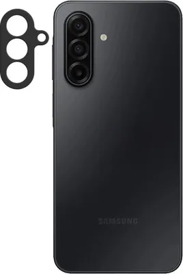 Zdjęcie produktu dla Folia ochronna na ekran do Samsung Galaxy A17, wykonana ze wzmocnionego szkła hartowanego, ochrona obiektywu aparatu, kompatybilna z etui, kolor: czarny