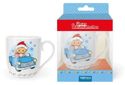 Produktbild von TRÖTSCH - Unser Sandmännchen Kindertasse Geschenktasse aus Porzellan Sandmännchen im Auto
