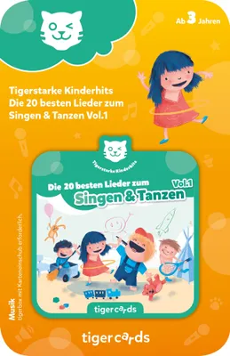 Produktbild von tigercard - Die 20 besten Lieder zum Singen & Tanzen
