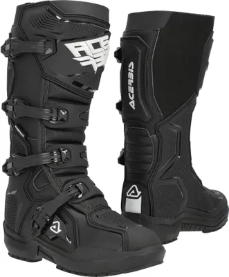 Produktbild von ACERBIS wasserdichte genehmigte schwarze Stiefel mit 4-Haken-Verschluss größe 41