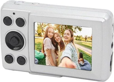 Image de Appareil photo numérique compact HD 1080p avec zoom 16x et autofocus, noir