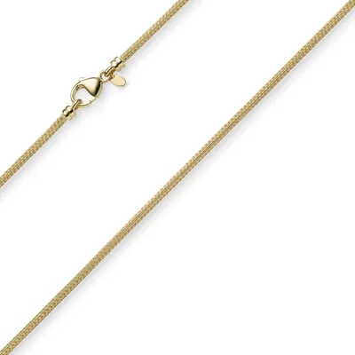 Produktbild von 2,5mm Kette Collier Strickkette Halsschmuck aus 585 Gold Gelbgold rund 42cm