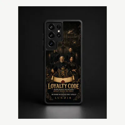 Productafbeelding van Samsung S21 Ultra hoesje, telefoonhoesje, beschermhoesje, case met een loyaliteitsmotief – LUNØIR ©