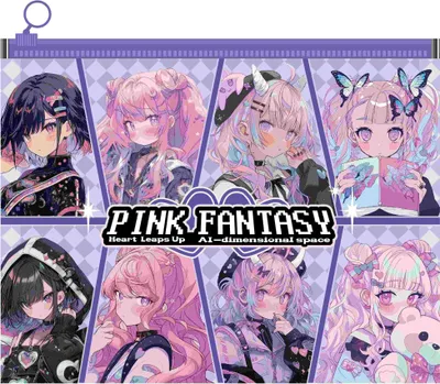 Zdjęcie produktu dla Teczka na suwak A4 Manga Pink Fantasy Anime M&G
