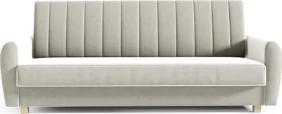 Produktbild von Schlafsofa Bern Beige - Couch mit Schlaffunktion und Bettkasten, Wohnzimmermöbel, Schlafsofa, Bettsofa Wohnzimmerset,
