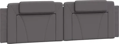 Produktbild von vidaXL Kopfteil-Kissen "Viana" Grau 180 cm Kunstleder