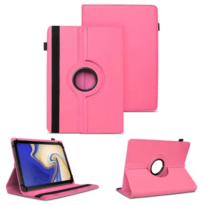 Produktbild von Schutzhülle für PEAQ PET 10980-F628E Tablet Hülle Tasche Case 360 Grad DrehbarFarben:Pink