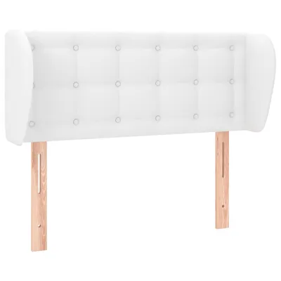 Produktbild von vidaXL Kopfteil mit Ohren Weiß 93x23x78/88 cm Kunstleder