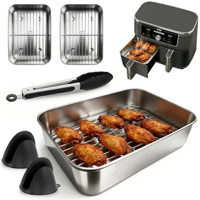 Airfryer-Zubehörset aus Edelstahl 304, 6-teilig, für Ninja-Modelle