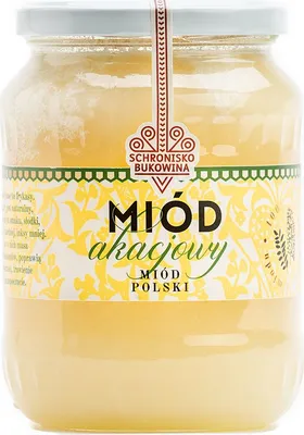 Zdjęcie produktu dla Miód akacjowy 710ml/1kg - Schronisko Bukowina