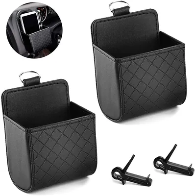 Produktbild von 2 Stücke Universal Auto Aufbewahrungstasche,Auto Aufbewahrungstasche,Auto Aufbewahrungsbox Organizer mit Haken,Auto Aufbewahrungstasche Sitz,Auto Organizer Interieur (schwarz)