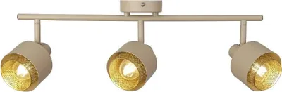 Productafbeelding van Rabalux 3549 Plafondlamp met 3 spots, model Fedora, fitting E14, bruin-goud, modern design, 52,5 cm