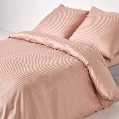 Immagine prodotto di HOMESCAPES biancheria da letto damascata tortora beige densità di filo 330, 240 x 220 cm