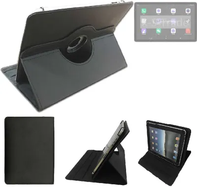 Produktbild von High quality kompatibel mit Alldocube iPlay 50 Schutz Hülle 360° Tablet Case Schutzhülle Flip Cover  schwarz. Tablet Hülle drehbar Standfunktion