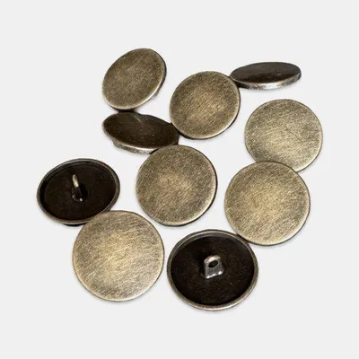 Produktbild von Metallknöpfe matt Messing 10-23mm 10Stück