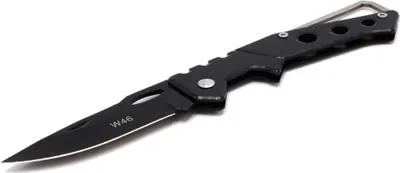Produktbild von Taschenmesser in Schwarz, Klappmesser für Camping & Outdoor, klein, leicht & kompakt - Schwarz