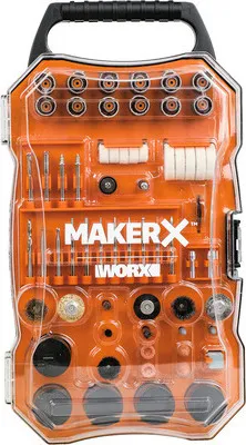 Produktbild von WORX MakerX - Zubehörset Multifunktionswerkzeug passend für WX739.9/ WX739/ WX990/ WX988, 201-tlg.