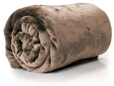 Produktbild von Kuscheldecke Enzo aus Mikrofaser taupe 130x180cm